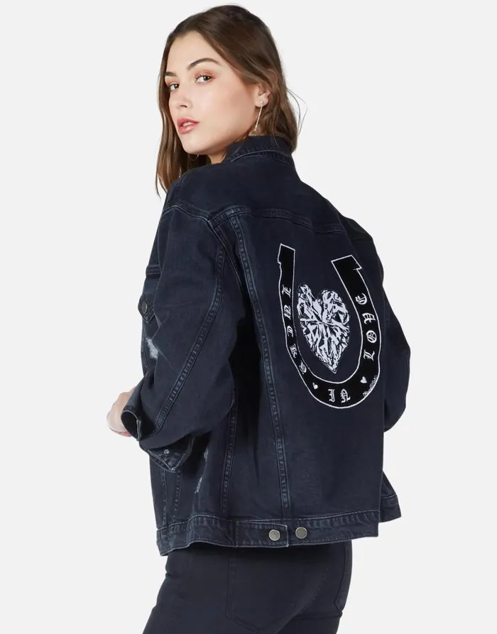 Spencer Lucky In Love Vintage Black Women Lauren Moshi Jackets
