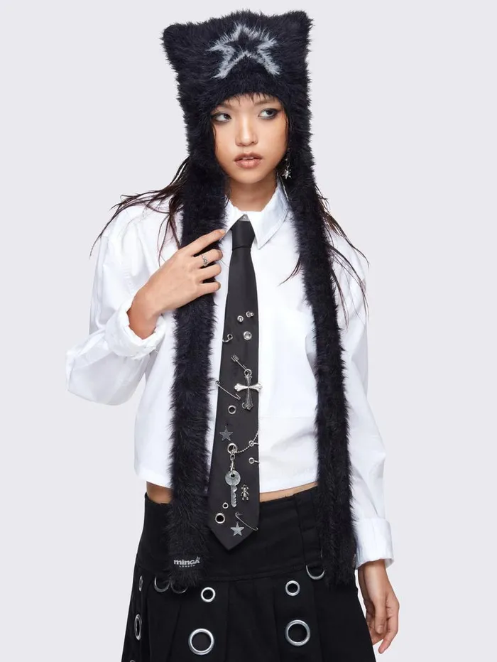 Starry Fluffy Beanie Women Minga London Hats and Hair Pieces