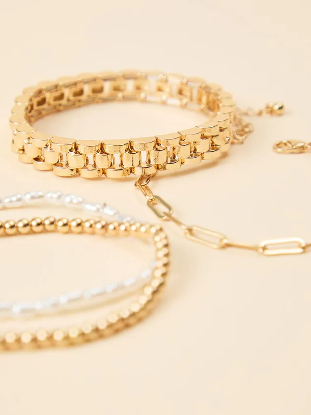 Stretch Bracelet Pack Gold Women Altar039d State Bracelets
