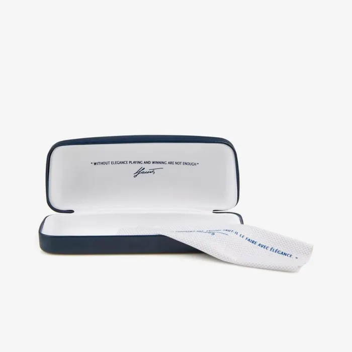 Sunglasses Men Lacoste Men039s Rectangle Active Sunglasses Blackblue 002
