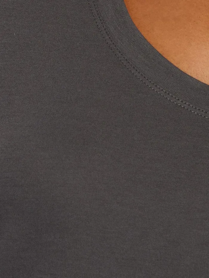 Supima Cotton Scoop Neck Tee Carbon Women Jigsaw Shirts and Tops