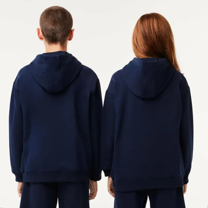 Sweaters and Sweatshirts Kids Lacoste Kids039 Printed Hoodie Navy Blue 166