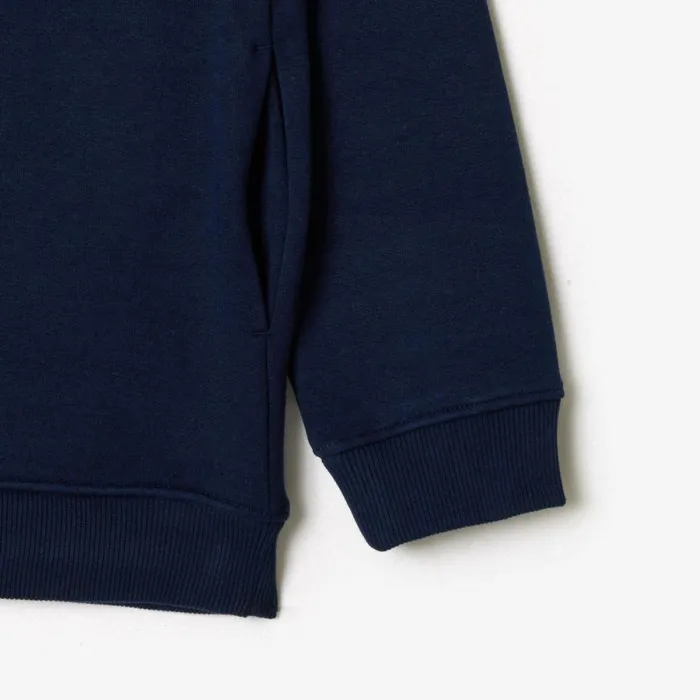 Sweaters and Sweatshirts Kids Lacoste Kids039 Printed Hoodie Navy Blue 166