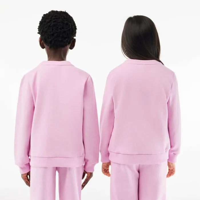 Sweaters and Sweatshirts Kids Lacoste Kids Organic Cotton Flannel Sweatshirt Pink Ixv