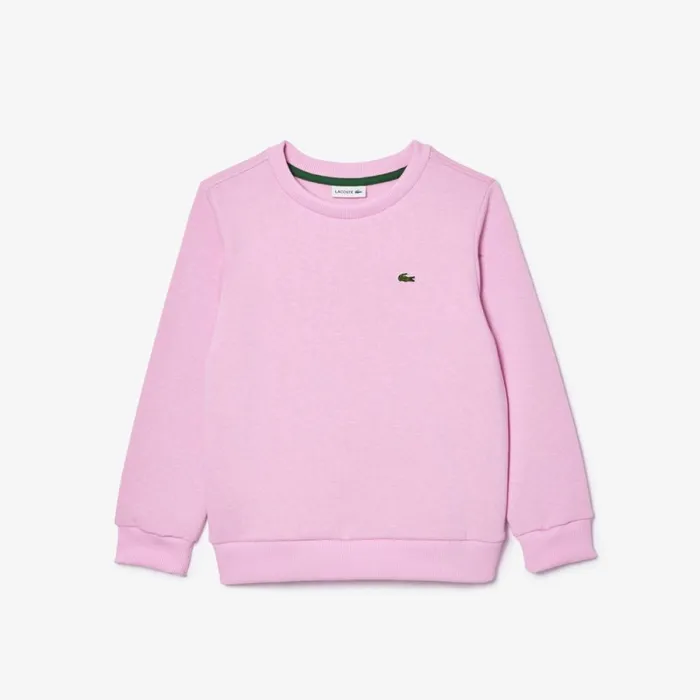 Sweaters and Sweatshirts Kids Lacoste Kids Organic Cotton Flannel Sweatshirt Pink Ixv