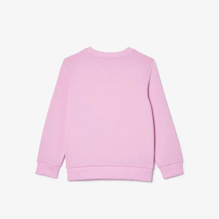 Sweaters and Sweatshirts Kids Lacoste Kids Organic Cotton Flannel Sweatshirt Pink Ixv