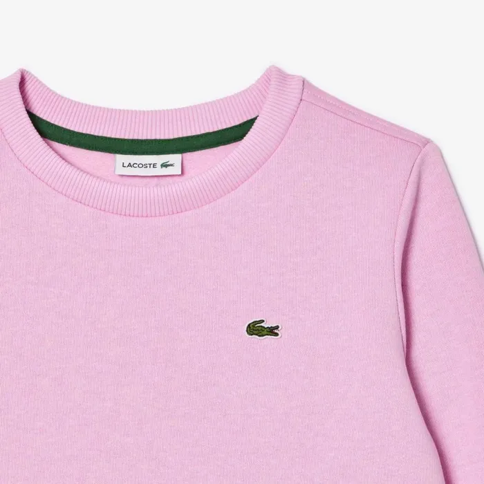 Sweaters and Sweatshirts Kids Lacoste Kids Organic Cotton Flannel Sweatshirt Pink Ixv