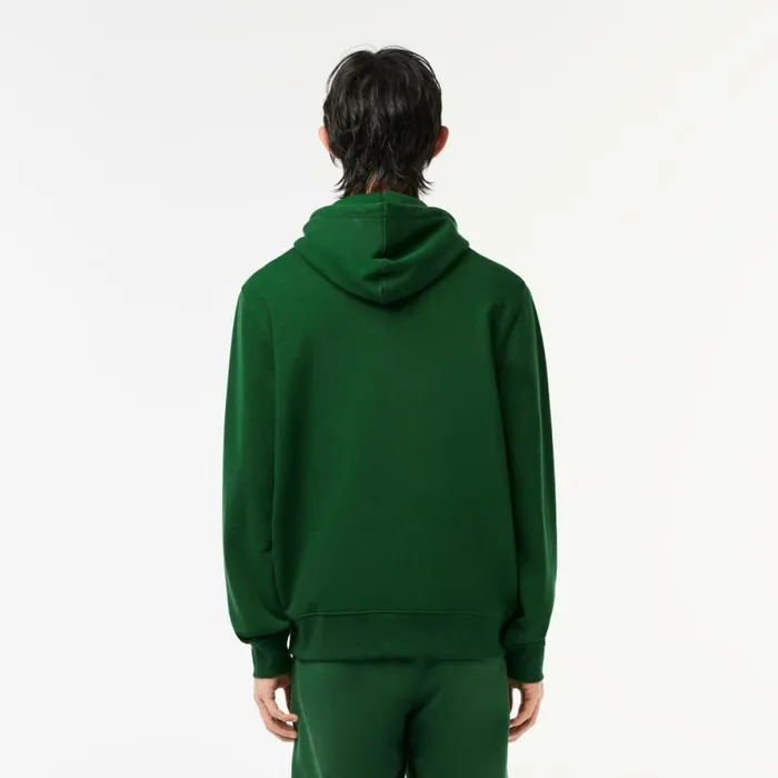 Sweaters and Sweatshirts Men Lacoste Men039s Printed Hoodie Pine Green 132