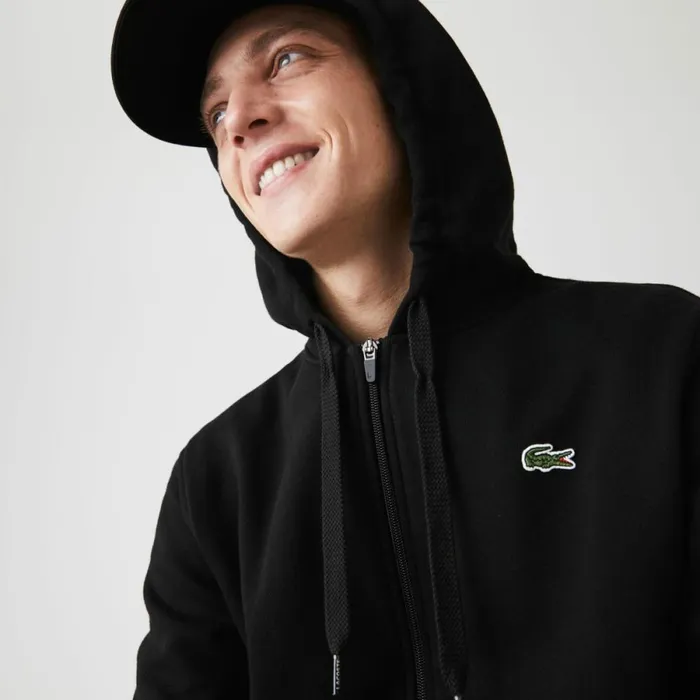 Sweaters and Sweatshirts Men Lacoste Men039s SPORT Lightweight Hoodie Black C31