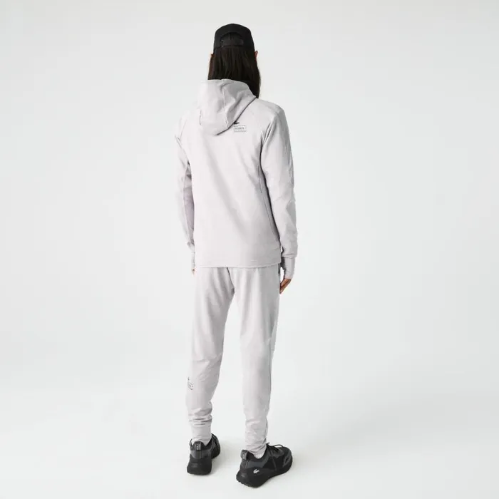 Sweaters and Sweatshirts Men Lacoste Men039s SPORT Stretch ZipUp Sweatshirt Grey Chine Light Grey 9ya