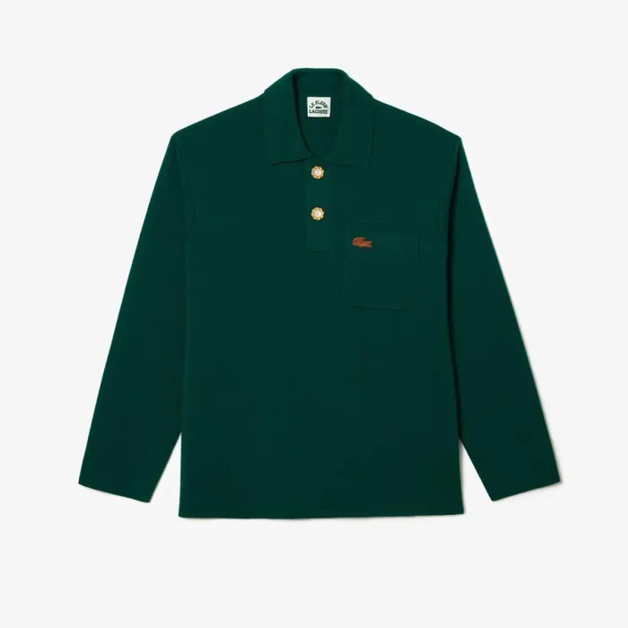 Sweaters and Sweatshirts MenWomen Lacoste Lacoste X Le FLEUR Long Sleeved Polo Green 3m2 Sweaters and Sweatshirts MenWomen Lacoste Lacoste X Le FLEUR Long Sleeved Polo Green 3m2