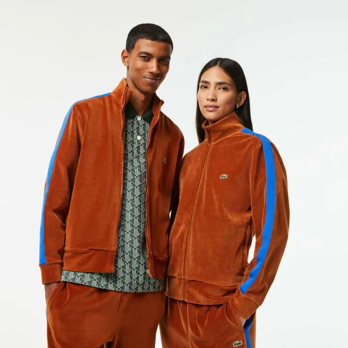 Sweaters and Sweatshirts MenWomen Lacoste Unisex Regular Fit Velvet ZipUp Sweatshirt Brown 3pb Sweaters and Sweatshirts MenWomen Lacoste Unisex Regular Fit Velvet ZipUp Sweatshirt Brown 3pb