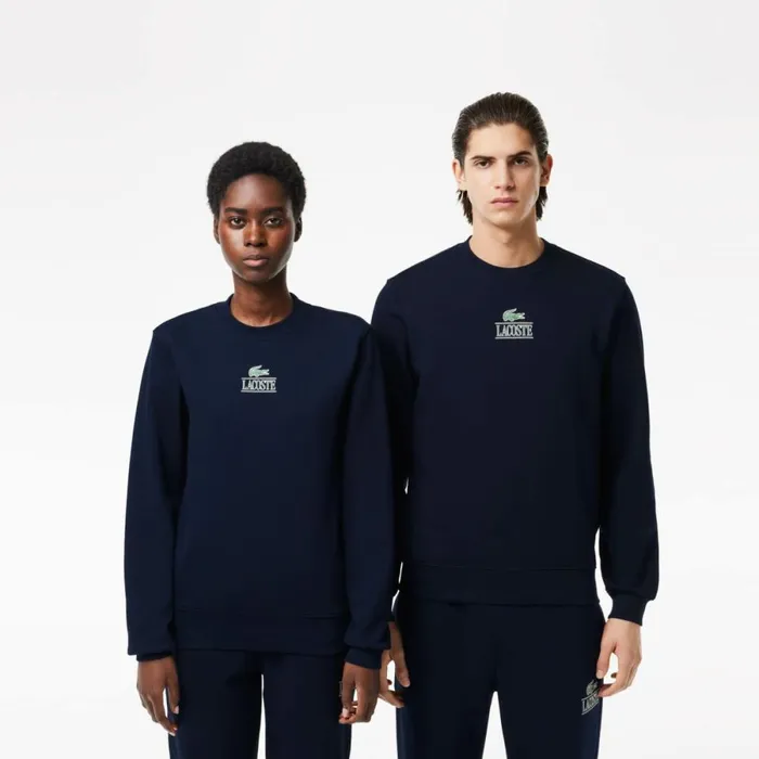 Sweaters and Sweatshirts MenWomen Lacoste Unisex Signature Print Sweatshirt Navy Blue 166 Sweaters and Sweatshirts MenWomen Lacoste Unisex Signature Print Sweatshirt Navy Blue 166