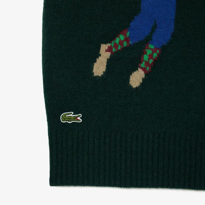 Sweaters and Sweatshirts MenWomen Lacoste Unisex Sleeveless Golf Motif Sweater Green White Dcj