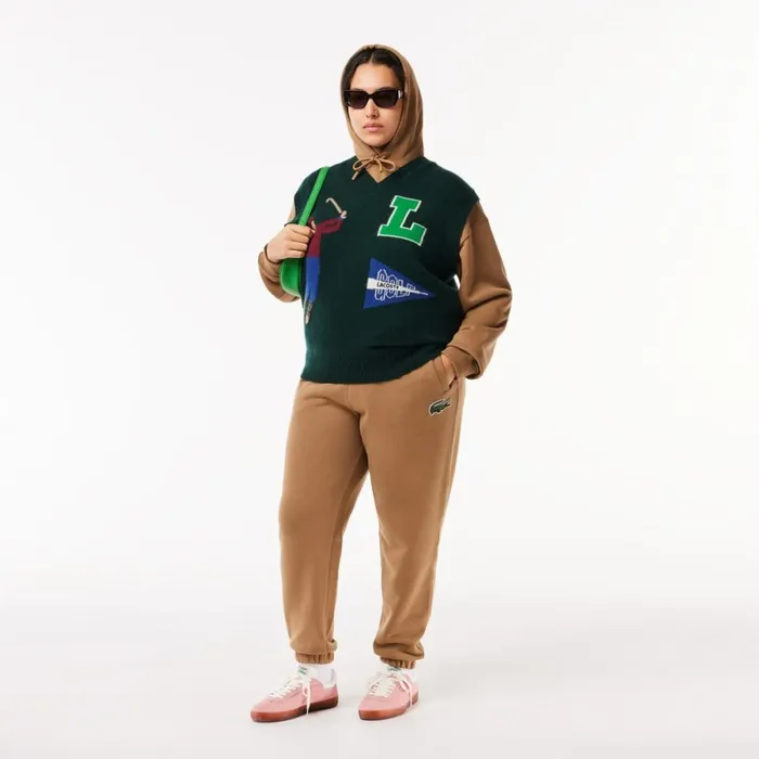 Sweaters and Sweatshirts MenWomen Lacoste Unisex Sleeveless Golf Motif Sweater Green White Dcj