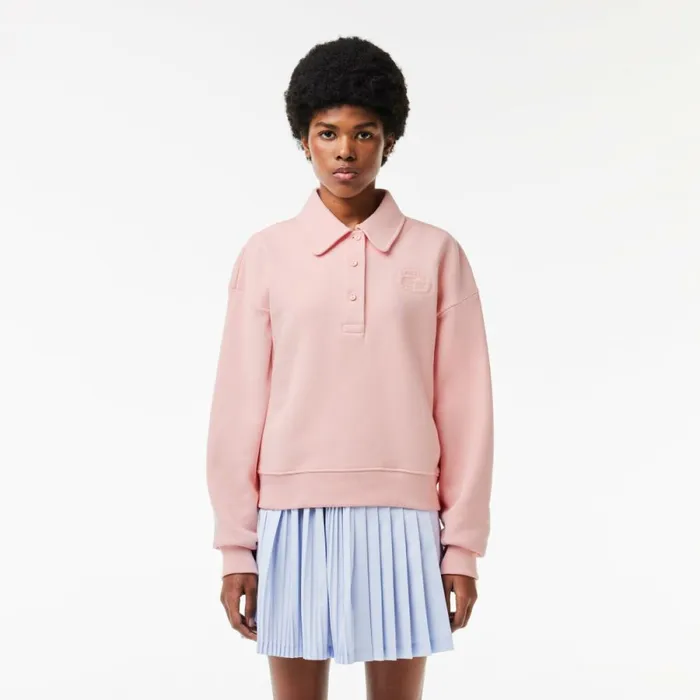 Sweaters and Sweatshirts Women Lacoste Women039s Embroidered Polo Sweatshirt Waterlily Pink Kf9 Sweaters and Sweatshirts Women Lacoste Women039s Embroidered Polo Sweatshirt Waterlily Pink Kf9