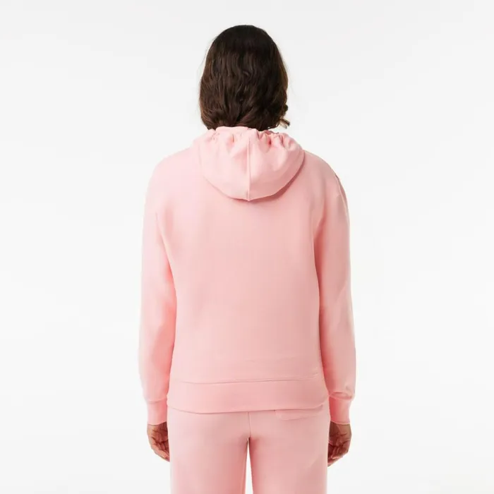 Sweaters and Sweatshirts Women Lacoste Women039s Printed Hoodie Waterlily Pink Kf9