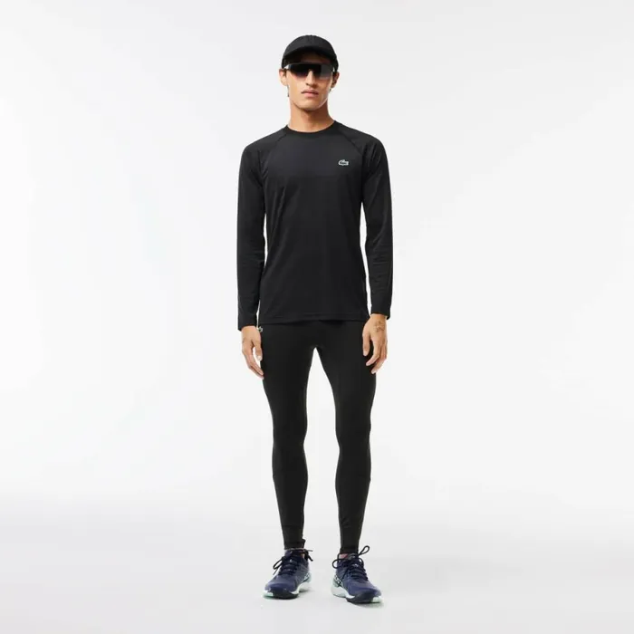 Sweatpants and Trousers Men Lacoste Men039s Branded Recycled Fiber Sport Leggings Black 031