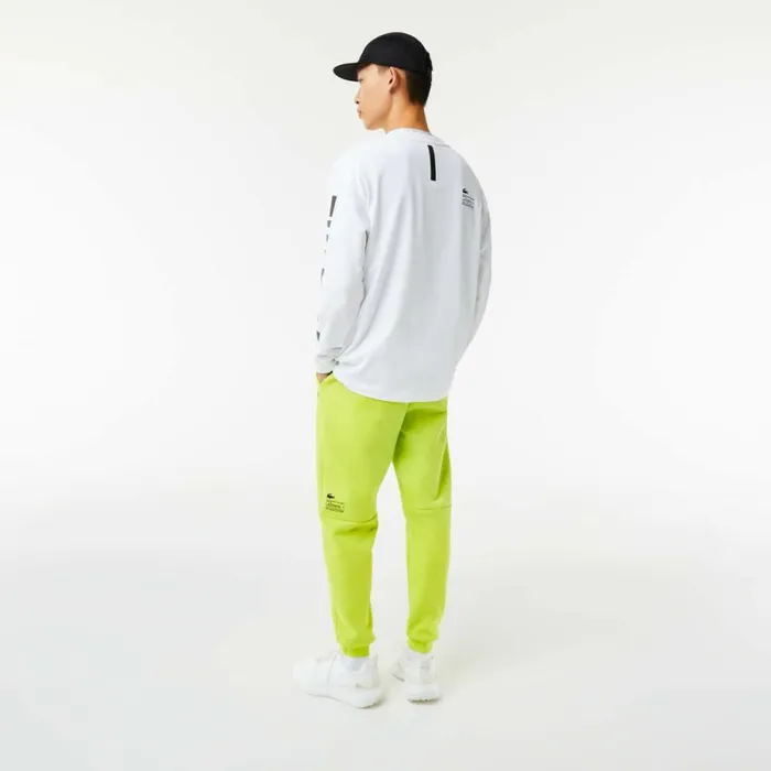 Sweatpants and Trousers Men Lacoste Men039s Reflective Print Joggers Yellow 90v