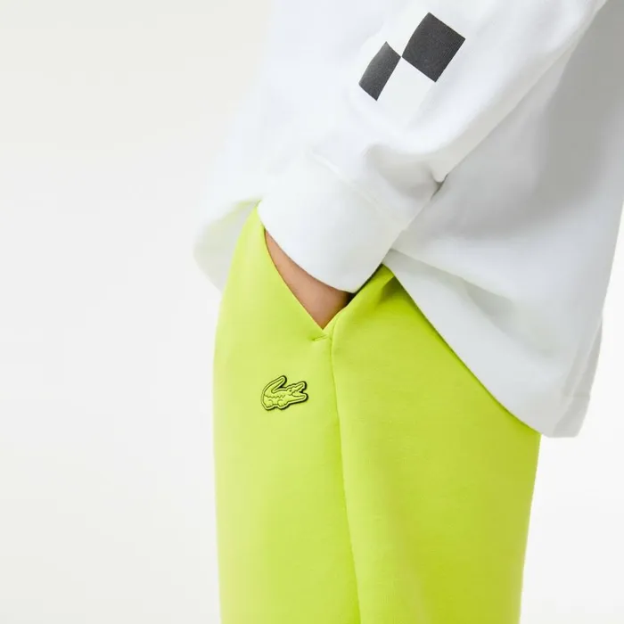 Sweatpants and Trousers Men Lacoste Men039s Reflective Print Joggers Yellow 90v