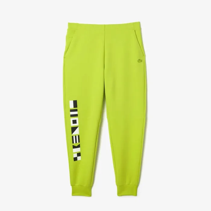 Sweatpants and Trousers Men Lacoste Men039s Reflective Print Joggers Yellow 90v
