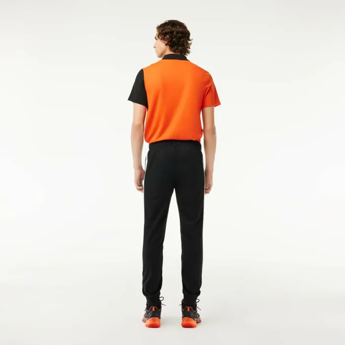 Sweatpants and Trousers Men Lacoste Men039s Ripstop Tennis Sweatpants Black White 258