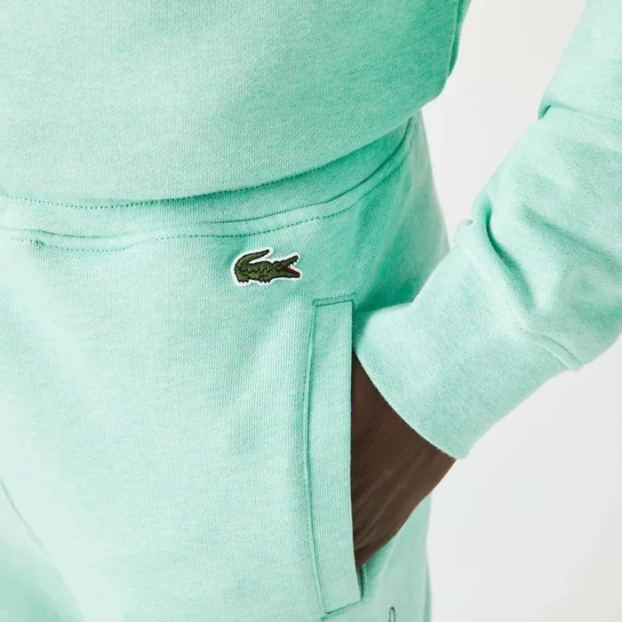 Sweatpants and Trousers Men Lacoste Men039s Signature and Croc Print Cotton Fleece Sweatpants Green Hcv