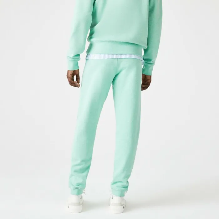 Sweatpants and Trousers Men Lacoste Men039s Signature and Croc Print Cotton Fleece Sweatpants Green Hcv