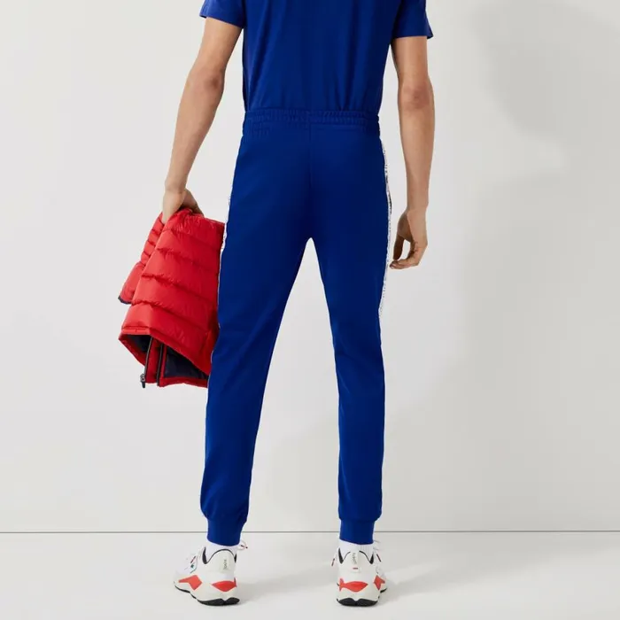 Sweatpants and Trousers Men Lacoste Men039s SPORT Branded Bands Sweatpants Blue Red White An3