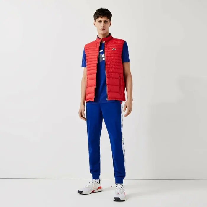 Sweatpants and Trousers Men Lacoste Men039s SPORT Branded Bands Sweatpants Blue Red White An3