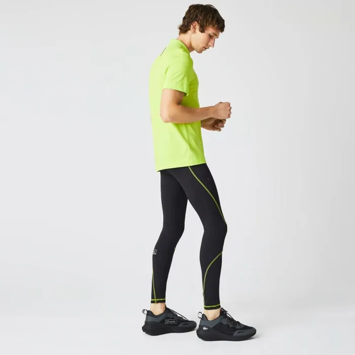 Sweatpants and Trousers Men Lacoste Men039s SPORT Thermal Leggings Black Yellow 60r