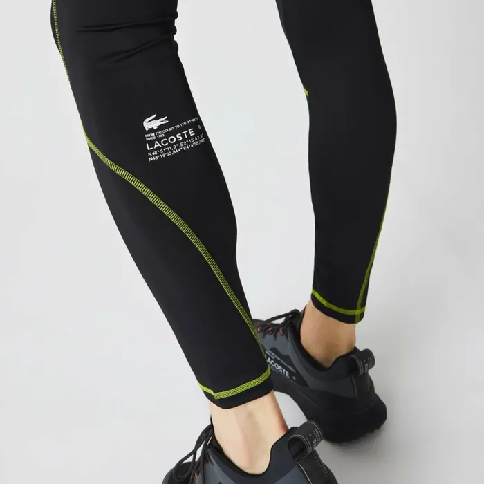Sweatpants and Trousers Men Lacoste Men039s SPORT Thermal Leggings Black Yellow 60r