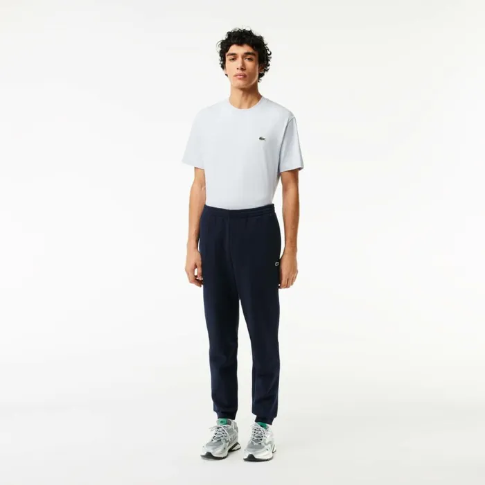 Sweatpants and Trousers Men Lacoste Mens Organic Cotton Sweatpants Navy Blue 166