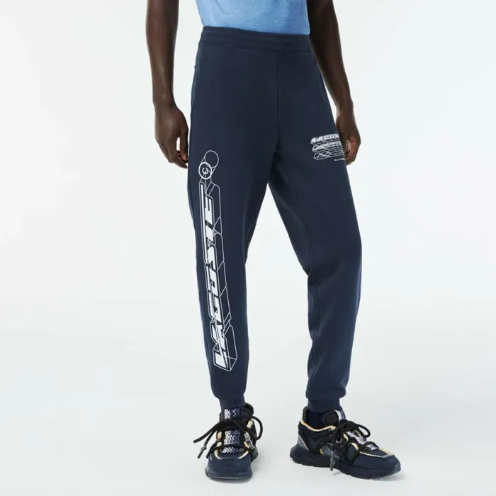 Sweatpants and Trousers Men Lacoste Mens Slim Fit Sweatpants Blue Kxe