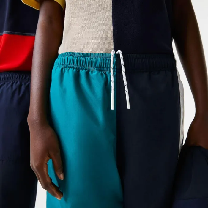 Sweatpants and Trousers MenWomen Lacoste Men039s WaterRepellent Patchwork Joggers Multicolor C50