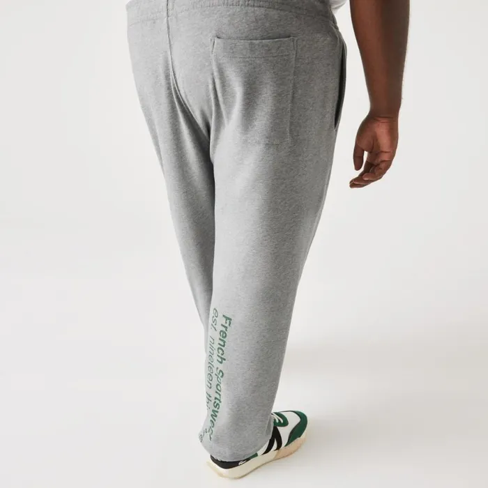 Sweatpants and Trousers MenWomen Lacoste Mens Big Fit Cotton Fleece Sweatpants Grey Chine Yrd