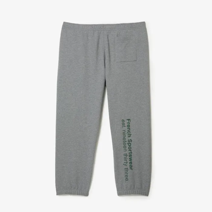 Sweatpants and Trousers MenWomen Lacoste Mens Big Fit Cotton Fleece Sweatpants Grey Chine Yrd