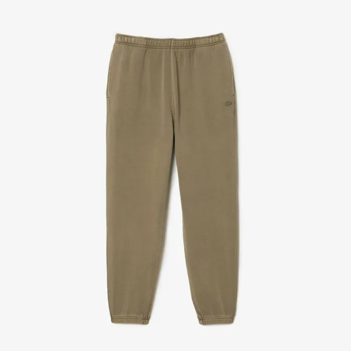 Sweatpants and Trousers MenWomen Lacoste Unisex Cotton Fleece Joggers Khaki Green S3i