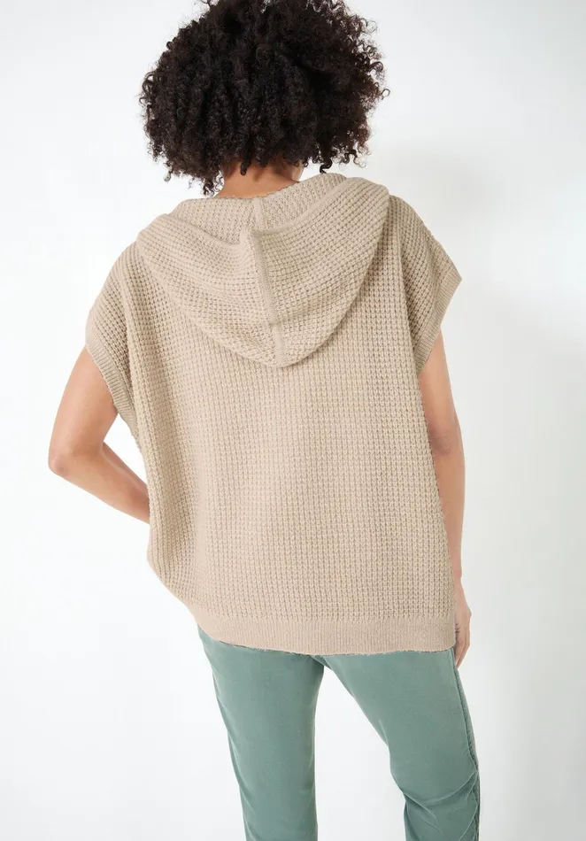 Sweatshirts and Hoodies Women Hush Olive Sleeveless Hoodie Moonshine