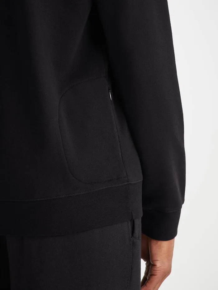 Sweatshirts Men Derek Rose Sweatshirt Quinn Cotton Modal Black