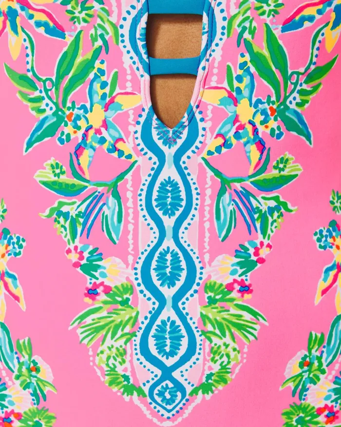 Swim Women Lilly Pulitzer Jaspen OnePiece Swimsuit Havana Pink Orchid Soiree Engineered One Piece Swim Women Lilly Pulitzer Jaspen OnePiece Swimsuit Havana Pink Orchid Soiree Engineered One Piece