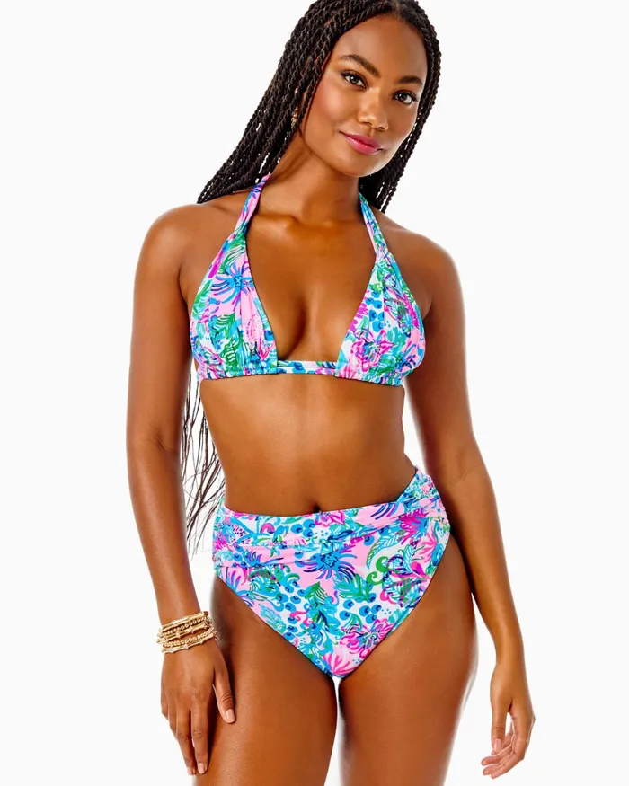 Swim Women Lilly Pulitzer Yarrow HighWaisted Bikini Bottom Mandevilla Baby Paradise Petals Swim Women Lilly Pulitzer Yarrow HighWaisted Bikini Bottom Mandevilla Baby Paradise Petals