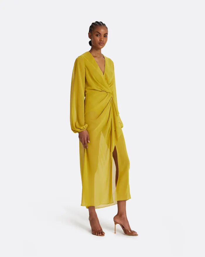 Swimwear Prova Chartreuse Midi Dress Chartreuse Safiyaa Women