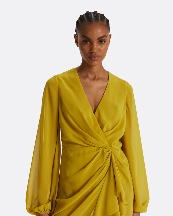 Swimwear Prova Chartreuse Midi Dress Chartreuse Safiyaa Women