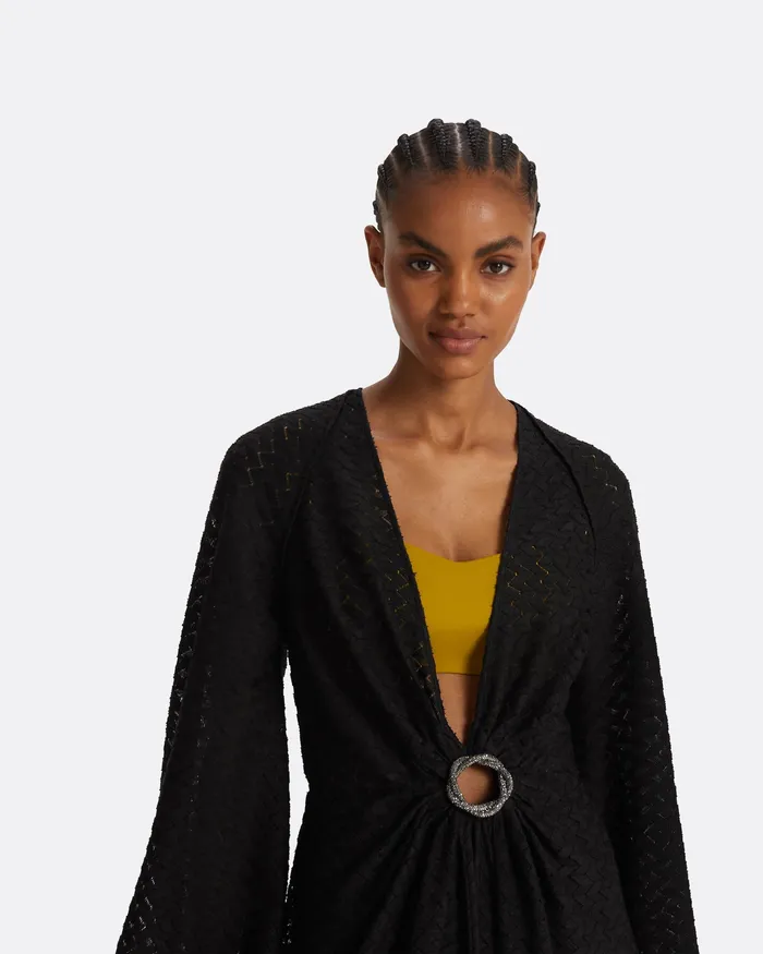 Swimwear Women Safiyaa Jacquis Black Long Dress Black