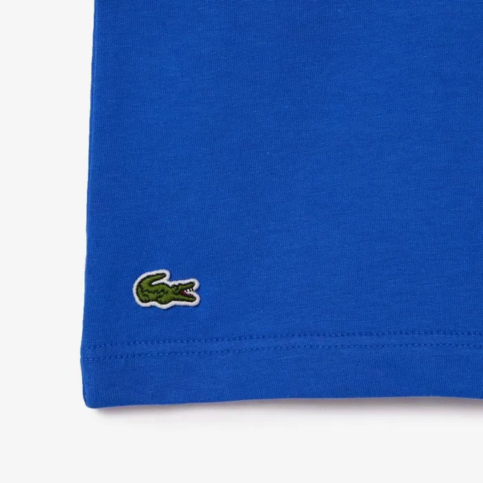 TShirts and Tops Kids Lacoste Kids039 Relaxed Fit Cotton Tennis Ball TShirt Ladigue Blue Ixw