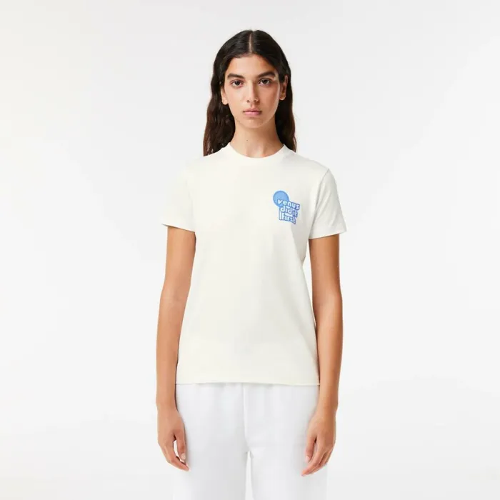 TShirts and Tops Women Lacoste Lacoste X EleVen By Venus Cotton TShirt White 70v