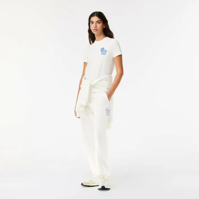 TShirts and Tops Women Lacoste Lacoste X EleVen By Venus Cotton TShirt White 70v