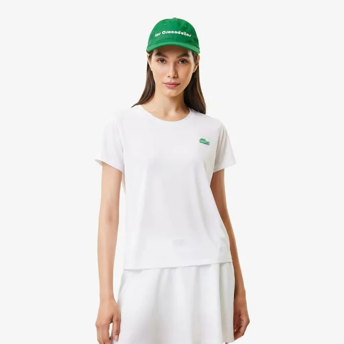 TShirts and Tops Women Lacoste Women039s Lacoste X Bandier Pro Featherweight TShirt White 001
