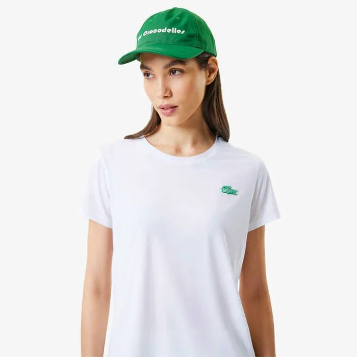 TShirts and Tops Women Lacoste Women039s Lacoste X Bandier Pro Featherweight TShirt White 001